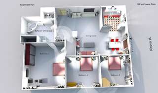Апартаменты Spacious Kirova MGApartments Минск Апартаменты с 3 спальнями-17