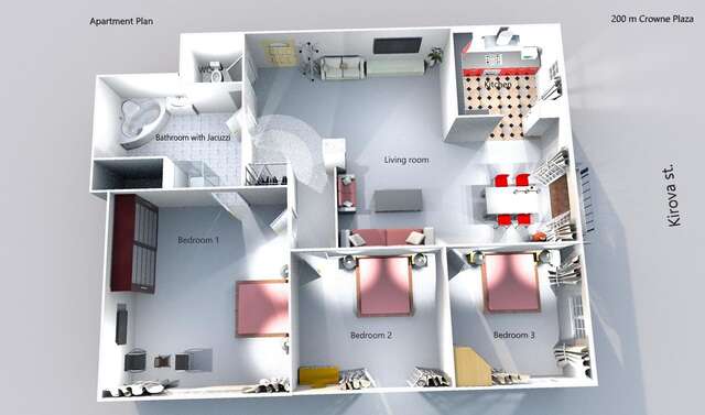 Апартаменты Spacious Kirova MGApartments Минск-14